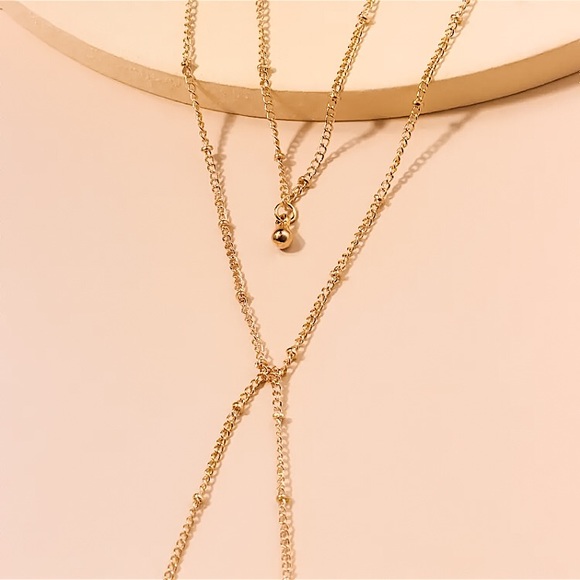 🔴𝟭𝟬/$𝟮𝟱🔴NEW 2 Layered Drop Necklace - Picture 7 of 15